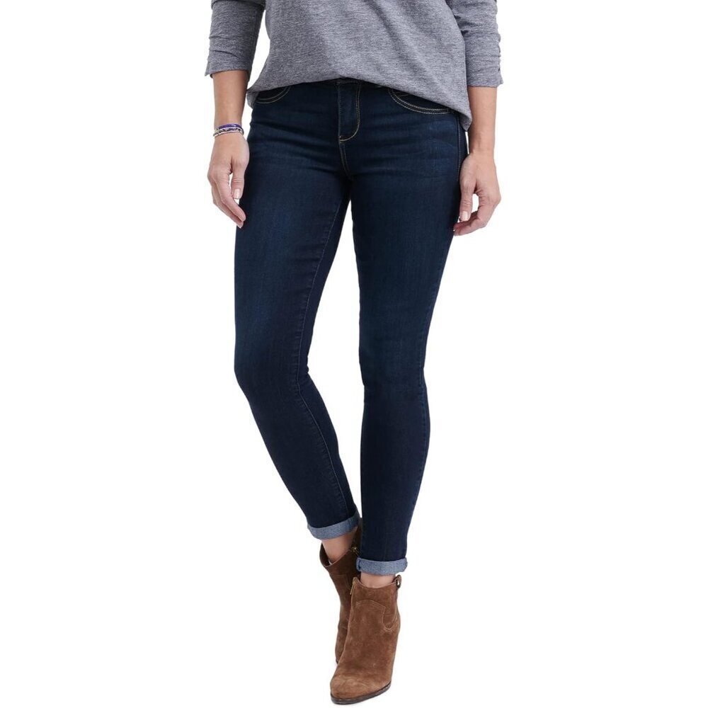 Womens Ankle Skimmer Jeans Cotton Blend Size 6 Stylish Fit Casual Wear